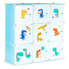 Детский книжный шкаф модульный 9 полок детский книжный шкаф цена и информация | Детские шкафы | kaup24.ee