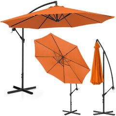 Зонт садовый со штангой, круглый, наклоняемый, диаметр. 300 см оранжевый цена и информация | Зонты, маркизы, стойки | kaup24.ee