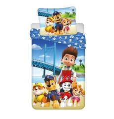 Paw Patrol laste voodipesukomplekt 7465, 140x200 + 70x90 cm, sinine цена и информация | Детское постельное бельё | kaup24.ee