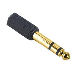 Hama Audio Adapter, 6.3 mm - 3.5 mm, gold-plated - Audio Adapter цена и информация | Кабели и провода | kaup24.ee