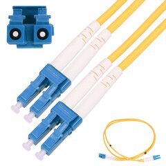 EXTRALINK PATCHCORD LC|UPC-LC|UPC SM G.657A1 DUPLEX 3.0MM 5M цена и информация | Кабели и провода | kaup24.ee