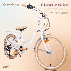 Laste jalgratas Sun Baby 20", valge hind ja info | Jalgrattad | kaup24.ee