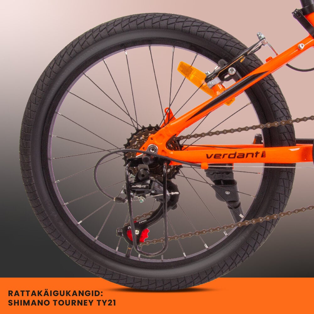 Laste jalgratas MTB Shimano 20", oranž hind ja info | Jalgrattad | kaup24.ee