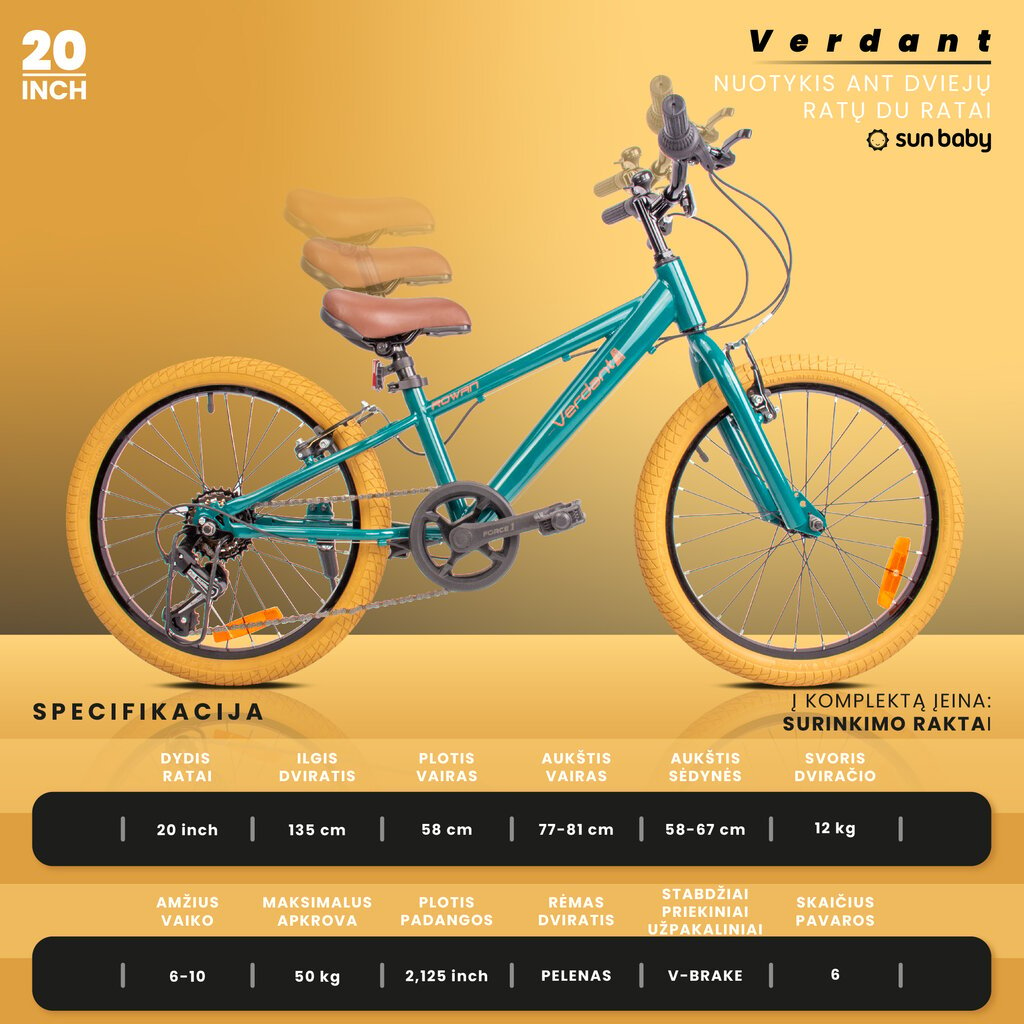 Laste jalgratas MTB Shimano 20", roheline hind ja info | Jalgrattad | kaup24.ee