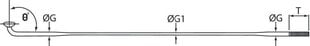 Спицы Cnspoke DB454 2.0-1.8-2.0, 250 мм, 144 штуки цена и информация | Другие запчасти для велосипеда | kaup24.ee