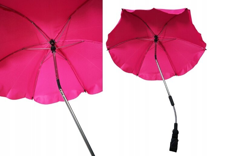 Vankri vihmavari 66 cm, roosa цена и информация | Vankrite tarvikud | kaup24.ee