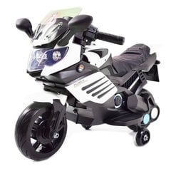 Детский электромотоцикл Power, белый/черный цена и информация | Электромобили для детей | kaup24.ee