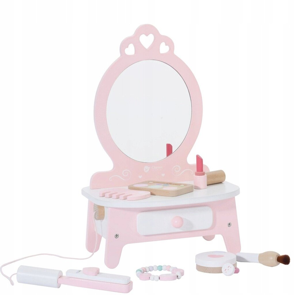 Laste puidust Mini tualettlaud Classic World hind ja info | Tüdrukute mänguasjad | kaup24.ee