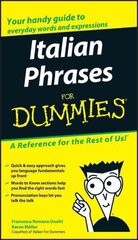 Italian Phrases For Dummies hind ja info | Võõrkeele õppematerjalid | kaup24.ee