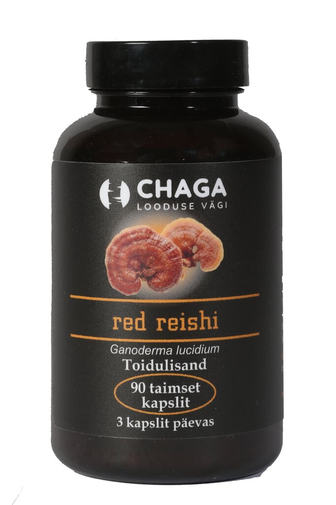 Red Reishi, 90 kapslit цена и информация | Vitamiinid, toidulisandid, preparaadid tervise heaoluks | kaup24.ee