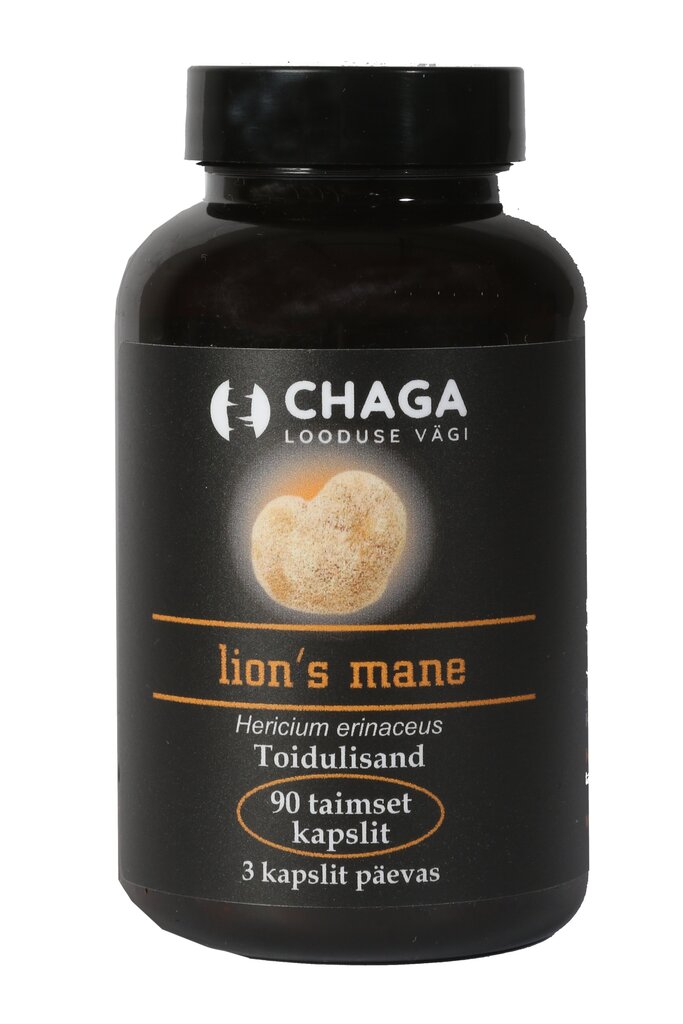 Lion´s Mane, 90 kapslit цена и информация | Vitamiinid, toidulisandid, preparaadid tervise heaoluks | kaup24.ee