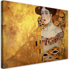 Seinapilt, Gustav Klimt, Naise kuldportree цена и информация | Картины, живопись | kaup24.ee