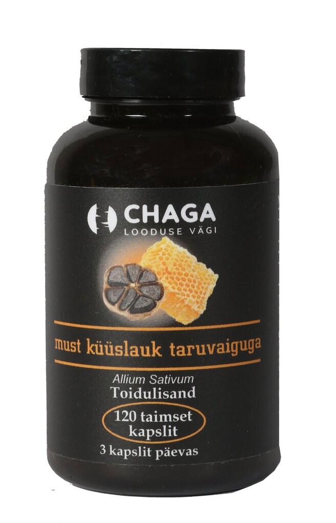 Must küüslauk + taruvaik kapsel, 120tk цена и информация | Vitamiinid, toidulisandid, preparaadid tervise heaoluks | kaup24.ee