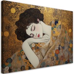 Seinapilt, Gustav Klimt, Naise nägu hind ja info | Seinapildid | kaup24.ee