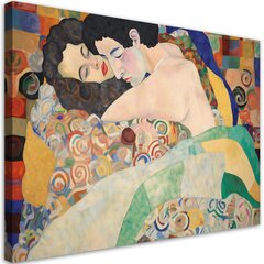 Seinapilt, Gustav Klimt, Mees ja naine hind ja info | Seinapildid | kaup24.ee