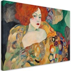 Seinapilt, Gustav Klimt, Punase juustega naine цена и информация | Картины, живопись | kaup24.ee