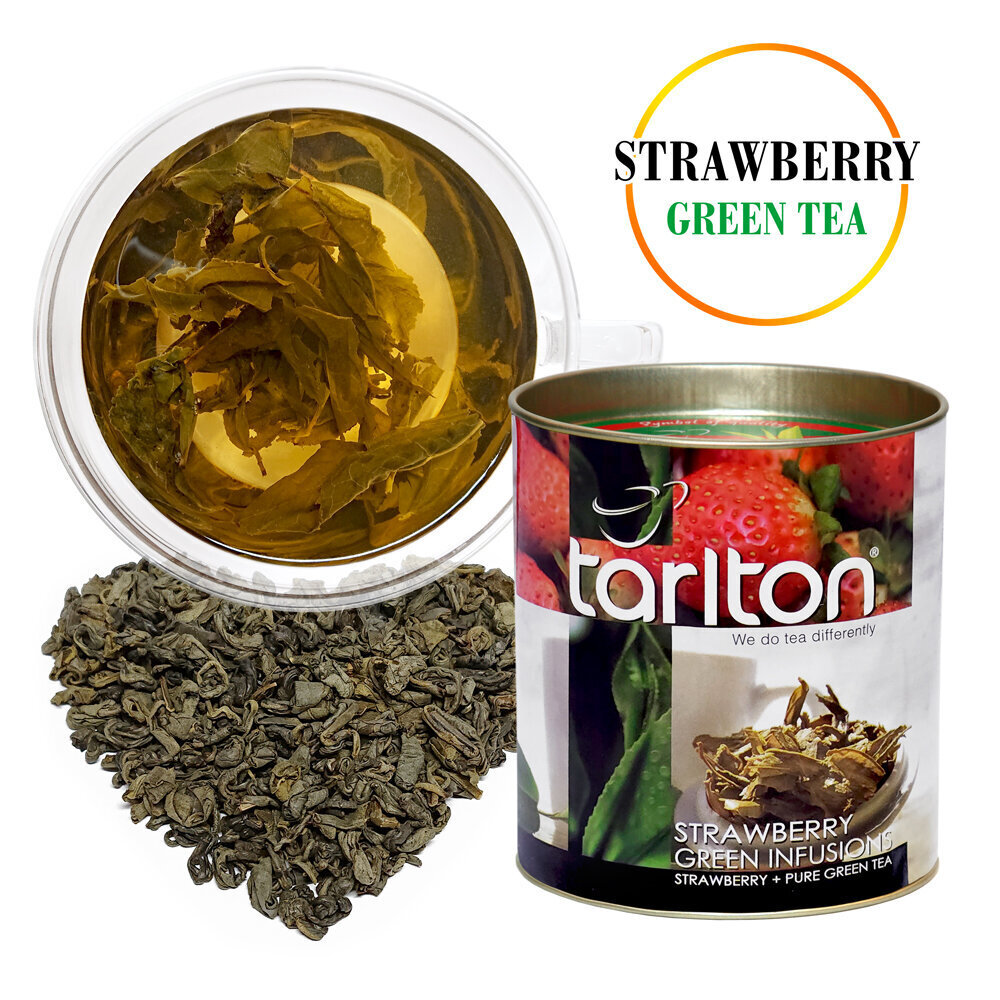 Tseiloni suureleheline roheline tee Maasika Tarlton, 100g hind ja info | Tee | kaup24.ee