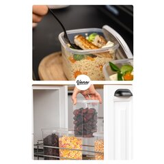 Hermia набор контейнеров для сыпучих продуктов, 18 шт. цена и информация | Посуда для хранения еды | kaup24.ee