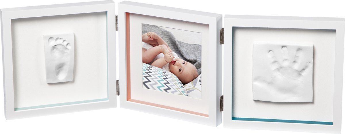 Kolmekordse raami komplekt koos saviga Baby Art My Baby Touch цена и информация | Imikute käe- ja jalajäljendid | kaup24.ee