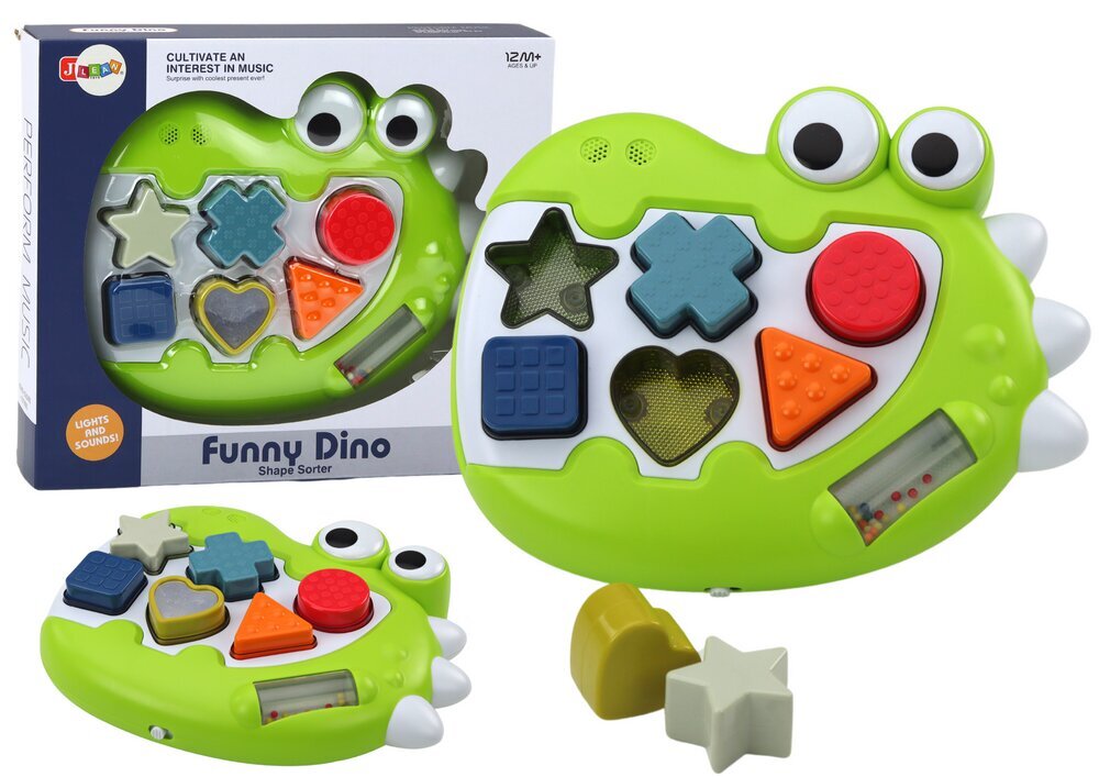 Dinosaurus Sensory Sorter koos helidega цена и информация | Imikute mänguasjad | kaup24.ee