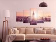 Maal - Sun over Manhattan (5 Parts) Wide Orange hind ja info | Seinapildid | kaup24.ee