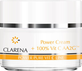 Kreem aktiivse vitamiiniga C Clarena Power Pure, 50ml+1.5ml hind ja info | Näokreemid | kaup24.ee