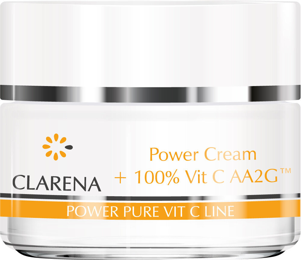 Kreem aktiivse vitamiiniga C Clarena Power Pure, 50ml+1.5ml цена и информация | Näokreemid | kaup24.ee