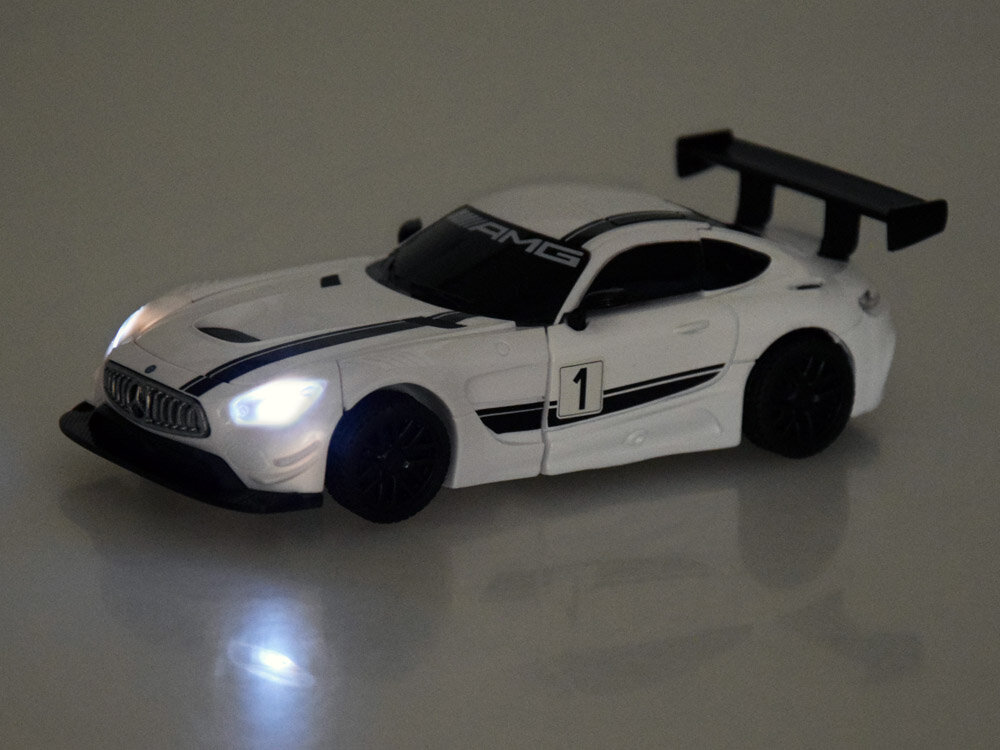 Mercedes GT3 AMG Robot Rastar, valge hind ja info | Arendavad mänguasjad | kaup24.ee