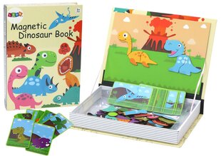 Магнитная книга-пазл Динозавры, 64 эл. цена и информация | Развивающие игрушки | kaup24.ee