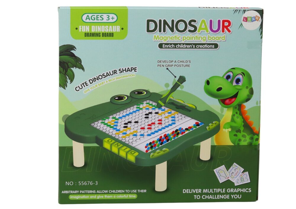 Hariv magnetlaud Dinosaurus цена и информация | Arendavad mänguasjad | kaup24.ee