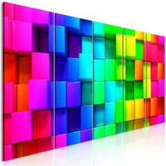 Maal - Colourful Cubes (5 Parts) Narrow цена и информация | Картины, живопись | kaup24.ee
