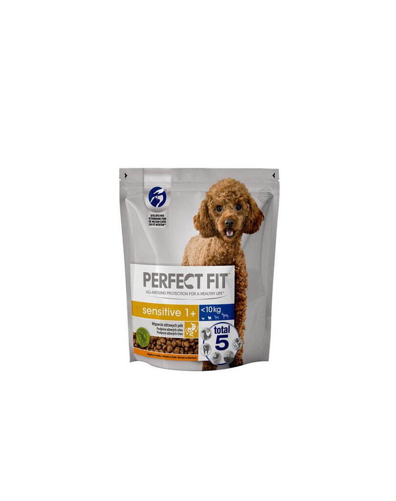 Perfect Fit Sensitive 1+ väikest tõugu koertele kalkuniga, 5x825 g hind ja info | Kuivtoit koertele | kaup24.ee