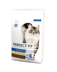 Perfect Fit Indoor 1+ kassitoit kanaga, 7 kg hind ja info | Kuivtoit kassidele | kaup24.ee