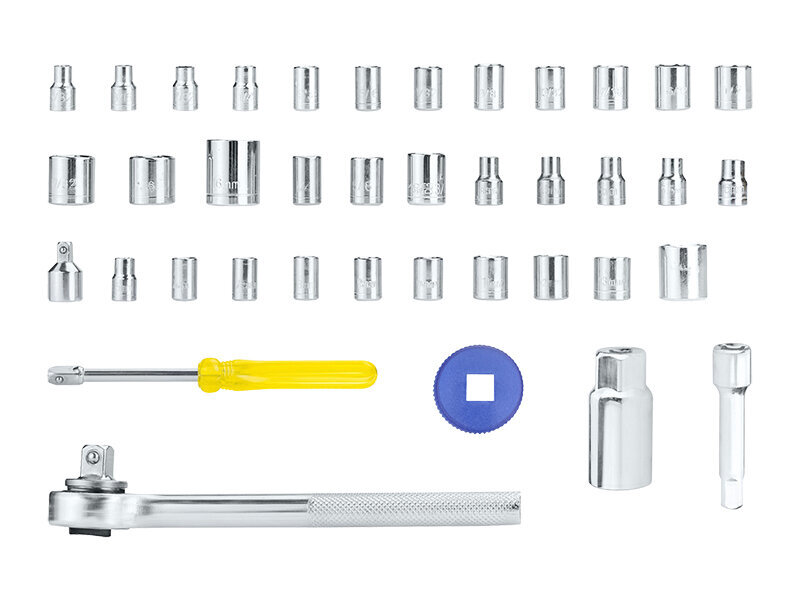 Mutrivõtmete komplekt, 40 tk цена и информация | Käsitööriistad | kaup24.ee