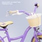 Flower Bike jalgratas tüdrukule 16'', lilla цена и информация | Jalgrattad | kaup24.ee