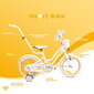 16-tolline tüdrukute jalgratas HEART BIKE, valge ja kuldne hind ja info | Jalgrattad | kaup24.ee
