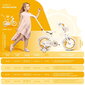 16-tolline tüdrukute jalgratas HEART BIKE, valge ja kuldne hind ja info | Jalgrattad | kaup24.ee