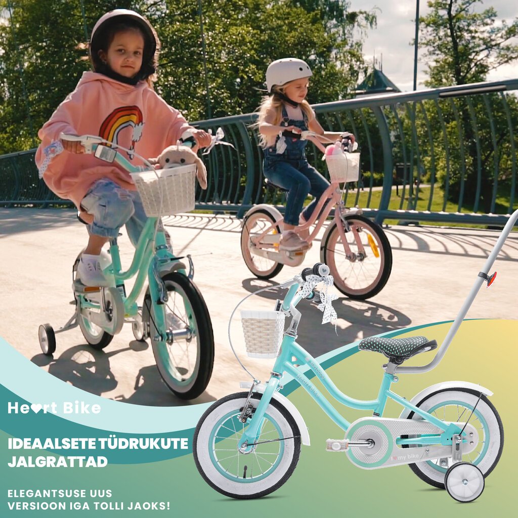 Laste jalgratas Heart Bike, 12", sinine цена и информация | Jalgrattad | kaup24.ee