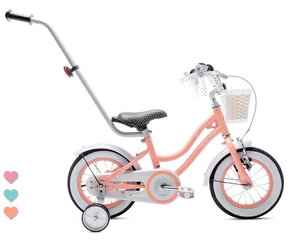 Tüdrukute jalgratas 12''Heart Bike, roosa hind ja info | Jalgrattad | kaup24.ee