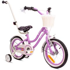 Jalgratas tüdrukule Flower Bike 14, lilla hind ja info | Jalgrattad | kaup24.ee