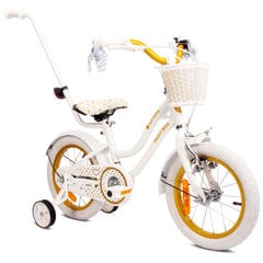 Jalgratas tüdrukule Heart Bike 14, kollane hind ja info | Jalgrattad | kaup24.ee