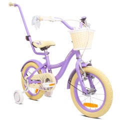 Jalgratas tüdrukule Flower Bike 14, lilla hind ja info | Jooksurattad | kaup24.ee