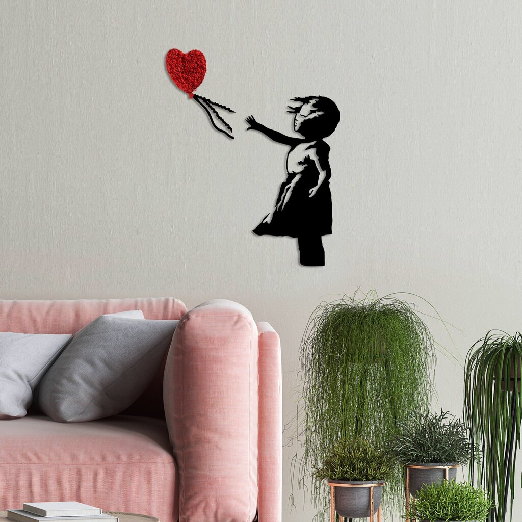 Wallity metalinė sienų dekoracija Banksy-13-1, 105 cm hind ja info | Sisustuselemendid | kaup24.ee