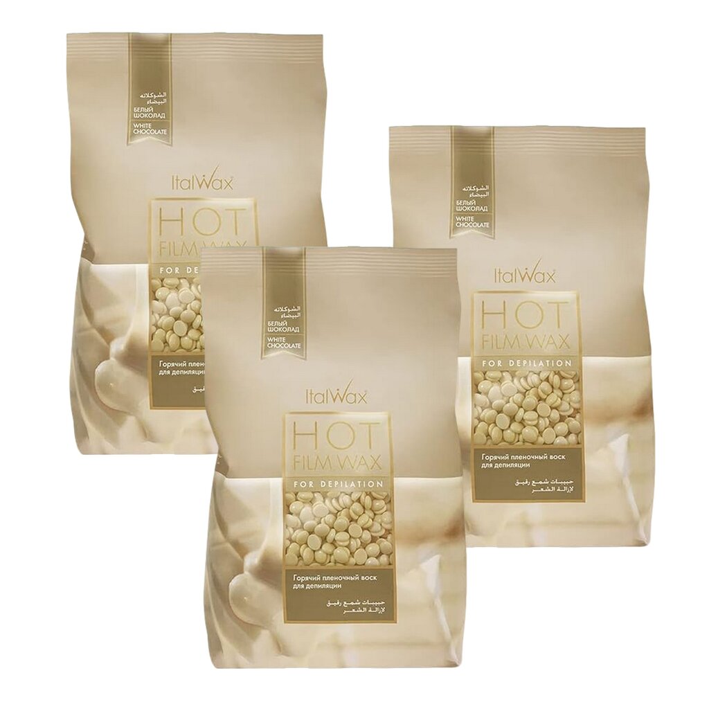 Kuum kilevaha ItalWax White Chocolate, 3x1kg hind ja info | Depileerimisvahendid | kaup24.ee