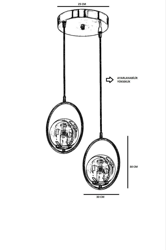 Ring 2 rippvalgusti цена и информация | Rippvalgustid | kaup24.ee