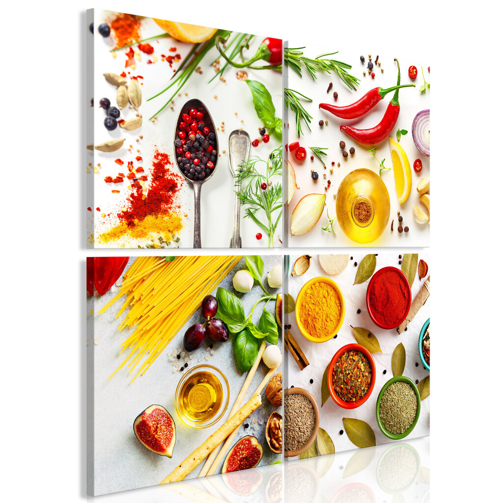 Maal - Spices of the World (4 Parts) hind ja info | Seinapildid | kaup24.ee