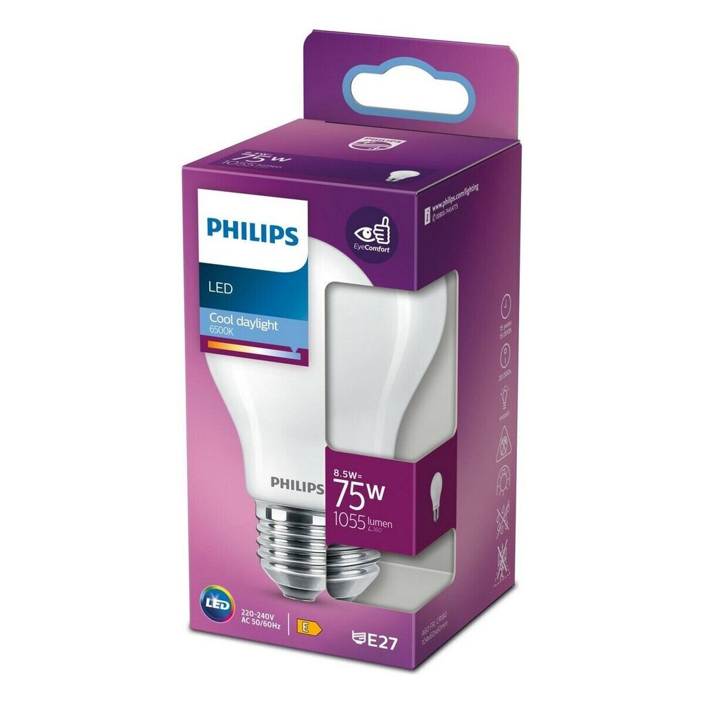 LEDpirn Philips Standard E27 8,5 W цена и информация | Lambipirnid, lambid | kaup24.ee