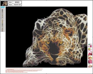 Teemantmosaiigikomplekt Centrum Leopard, 400x500mm цена и информация | Алмазная мозаика | kaup24.ee