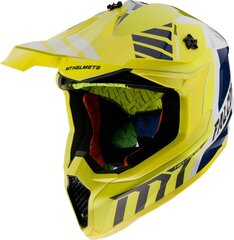 Мотоциклетный шлем MT helmets FALCON WARRIOR A3 GLOSS PEARL YELLOW L цена и информация | Шлемы для мотоциклистов | kaup24.ee