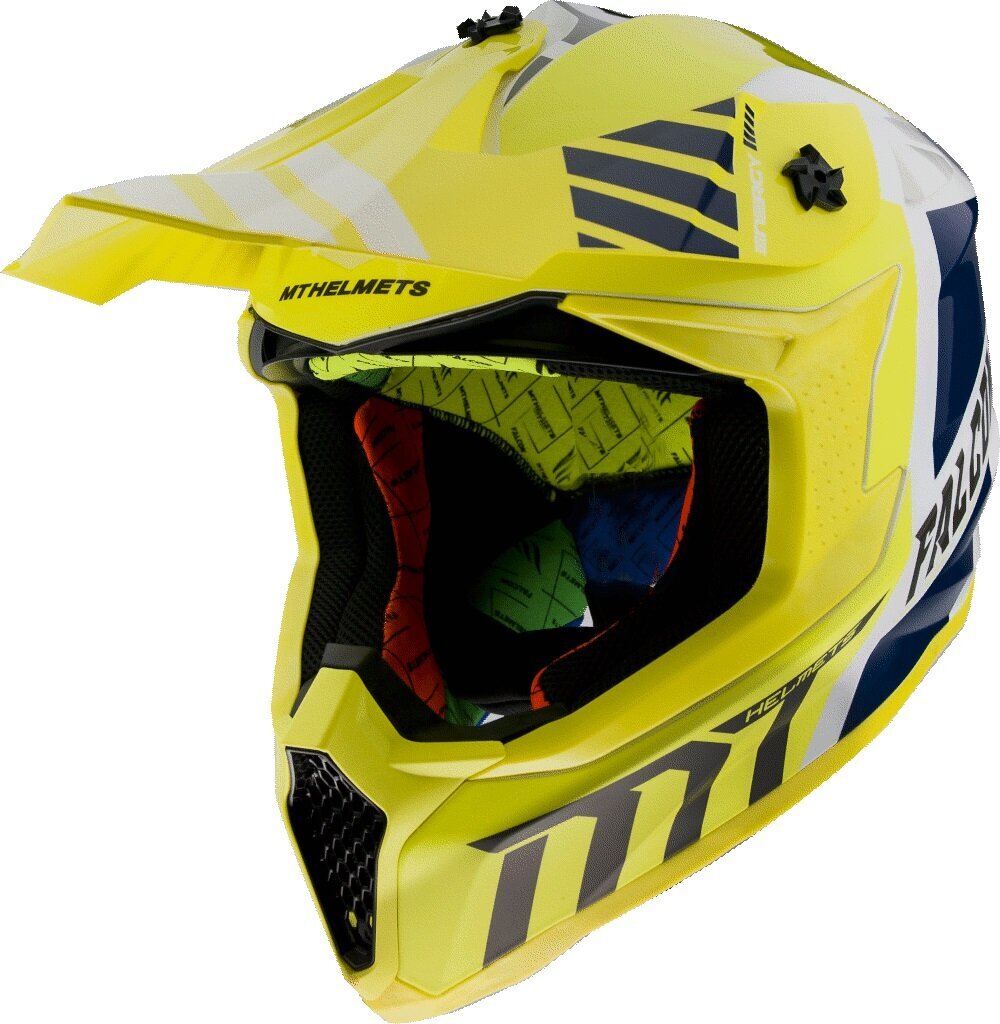 Motokiiver MT helmets Falcon Warrior A3 Gloss Pearl Yellow L hind ja info | Mootorratta kiivrid | kaup24.ee